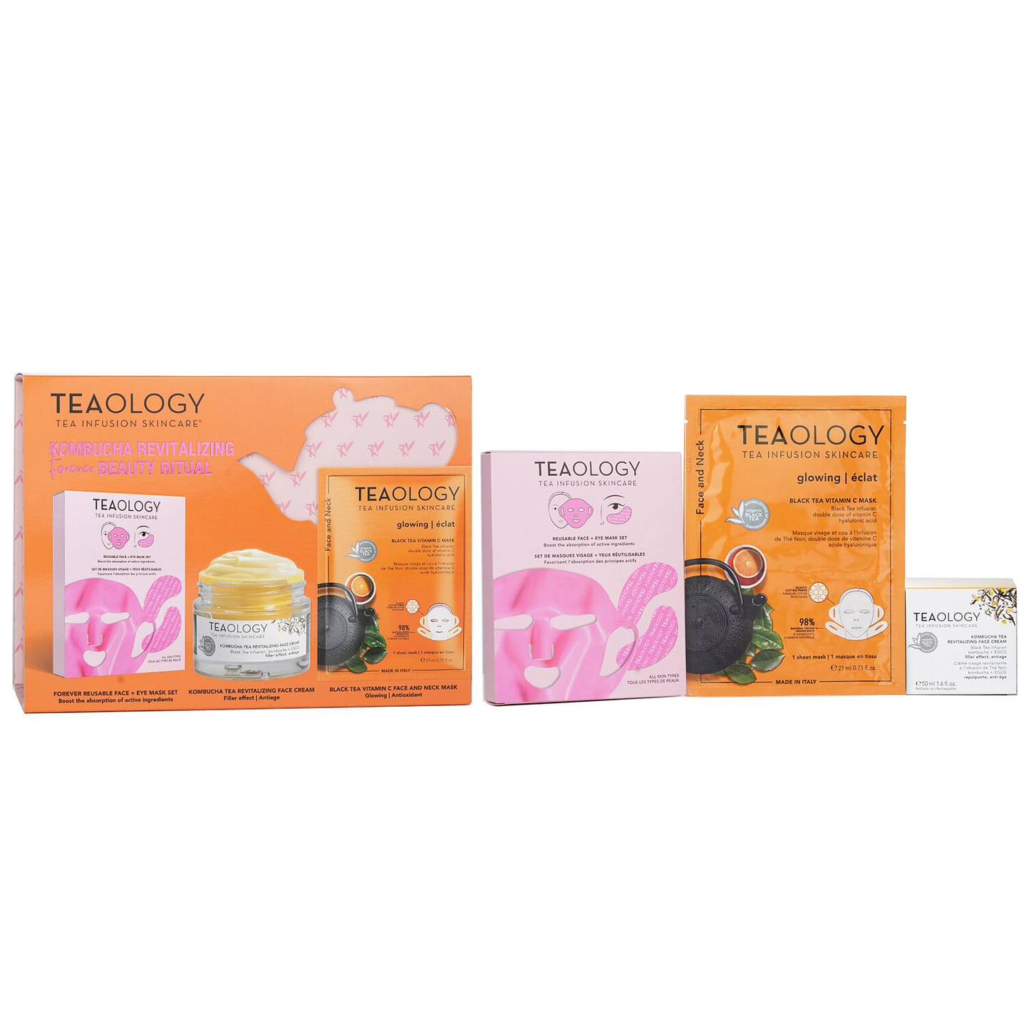 Teaology Kombucha Revitalizing Forever Beauty 3 each