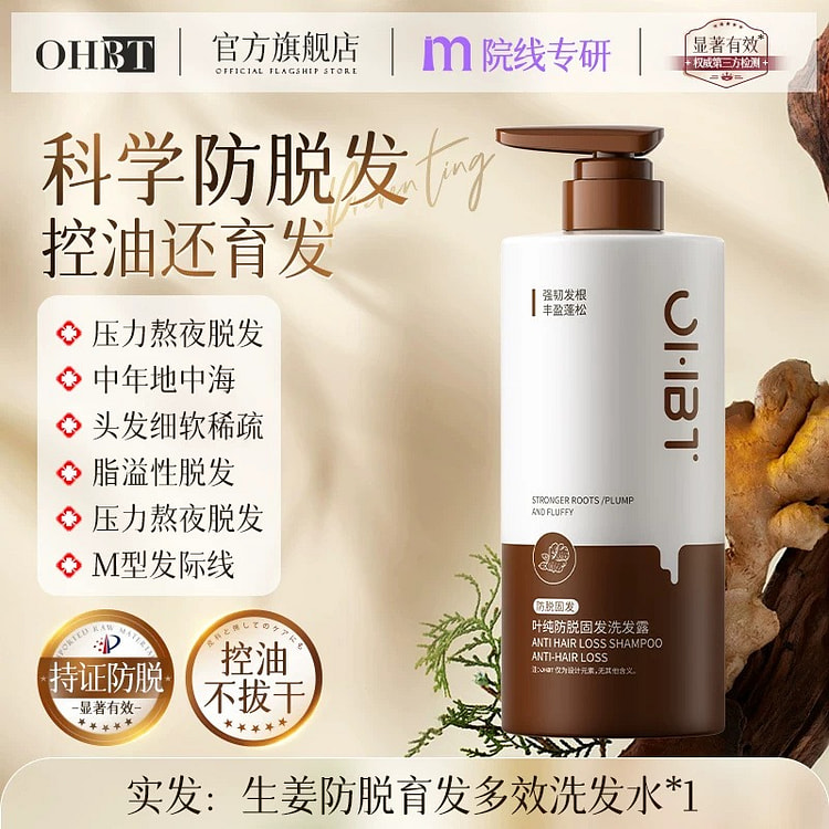 Ginger Shampoo: He Shou Wu for Hair Loss Preventio 500 ml