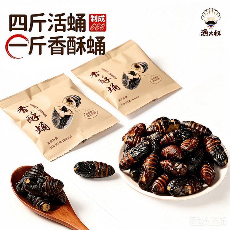 Yu Uncle Spicy Crispy Silkworm Pupae 25g 25 g