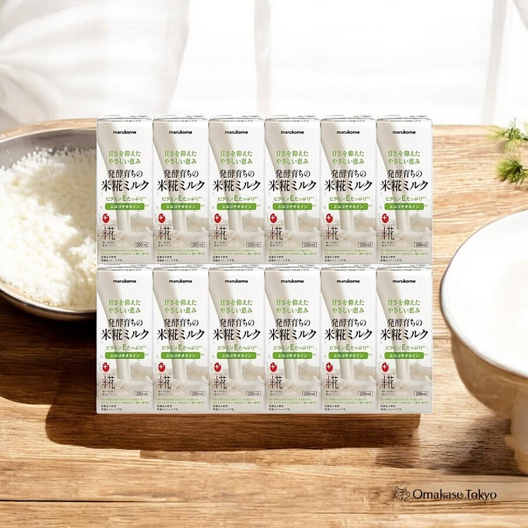 Marukome Plus Fermented Rice Koji Milk  12 Bottle