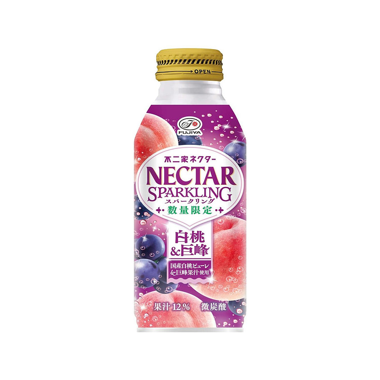 不二家 NECTAR 白桃和巨峰葡萄果汁微碳酸饮料 380 毫升