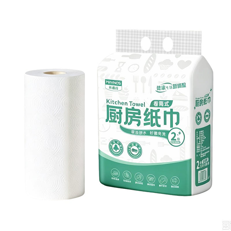 Maynos Roll Type Absorbent Kitchen Paper Towels 1 pack