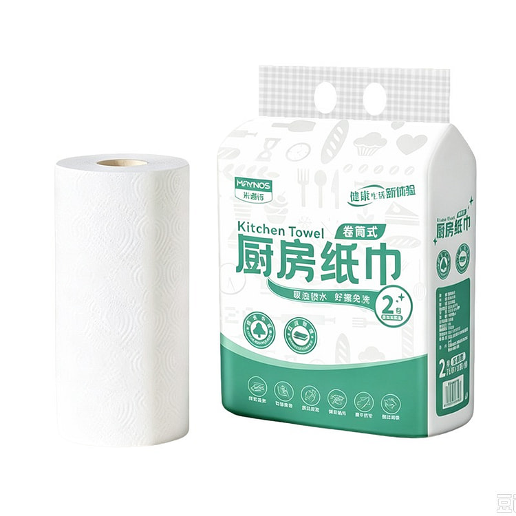 Maynos Roll Type Absorbent Kitchen Paper Towels 1 pack