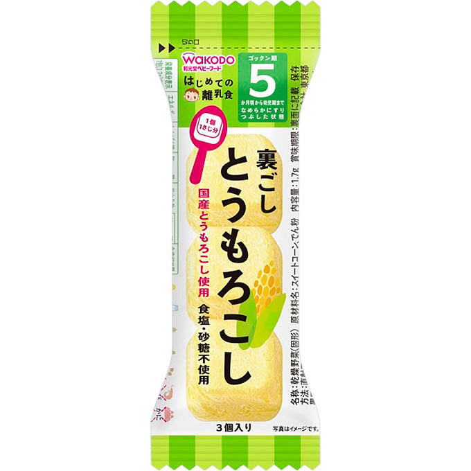 WAKODO Baby Food Puree Corn 1.7g 1 each