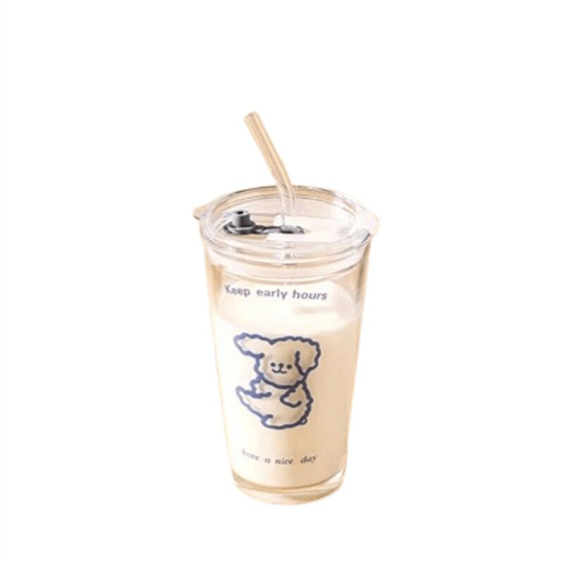 Kawashima-ya straw glass, blue dog 1 each
