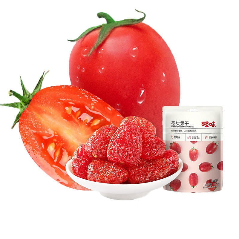 Herb-flavored cherry tomatoes are dried at low temperature, carefully and slowly 50 g