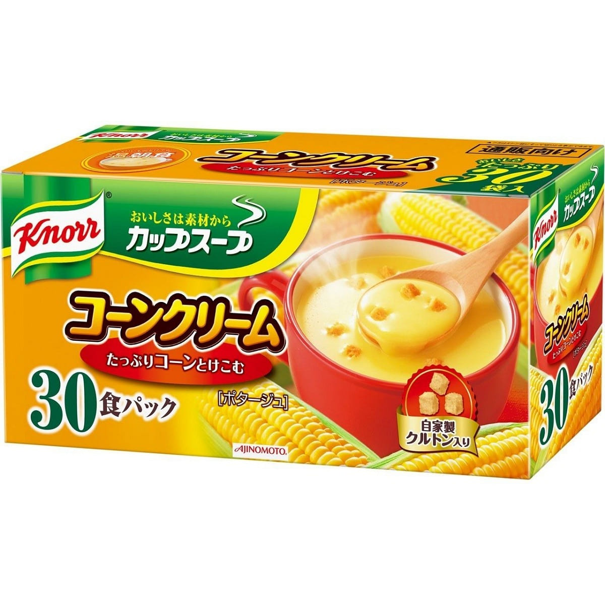 Ajinomoto Knorr Corn Cream Cup Soup with Croutons 30 pack