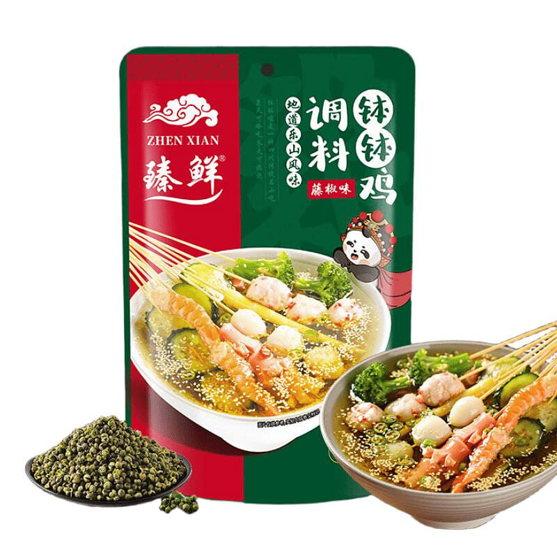 Leshan Bo Bo Chicken Seasoning Green Pepper Flavor 240 g