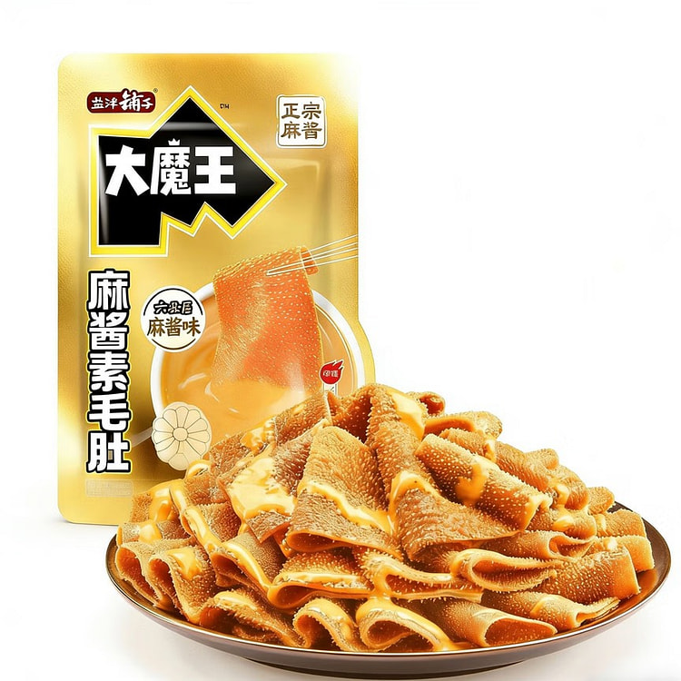 盐津铺子 大魔王魔芋素毛肚 麻酱味 180g*1袋 180 克