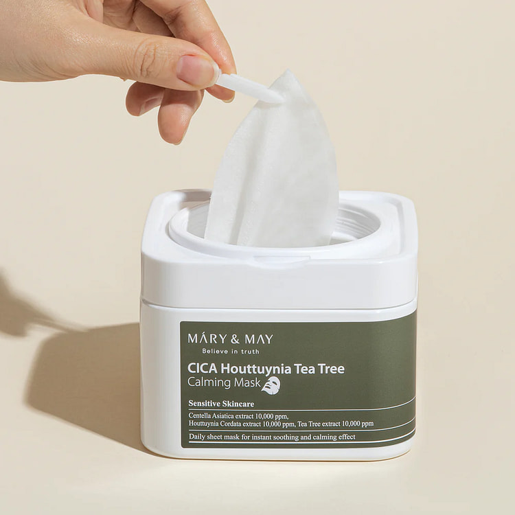 MARY&MAY CICA Houttuynia Tea Tree Calming Mask 400g (30EA)
