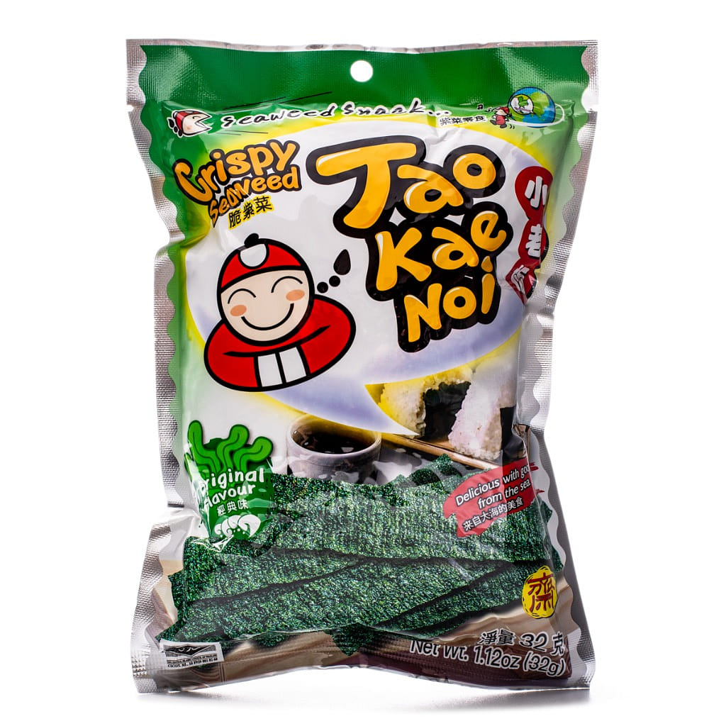 Tae Kae Noi Crispy Seaweed, Original Flavor 32 g*48 pack