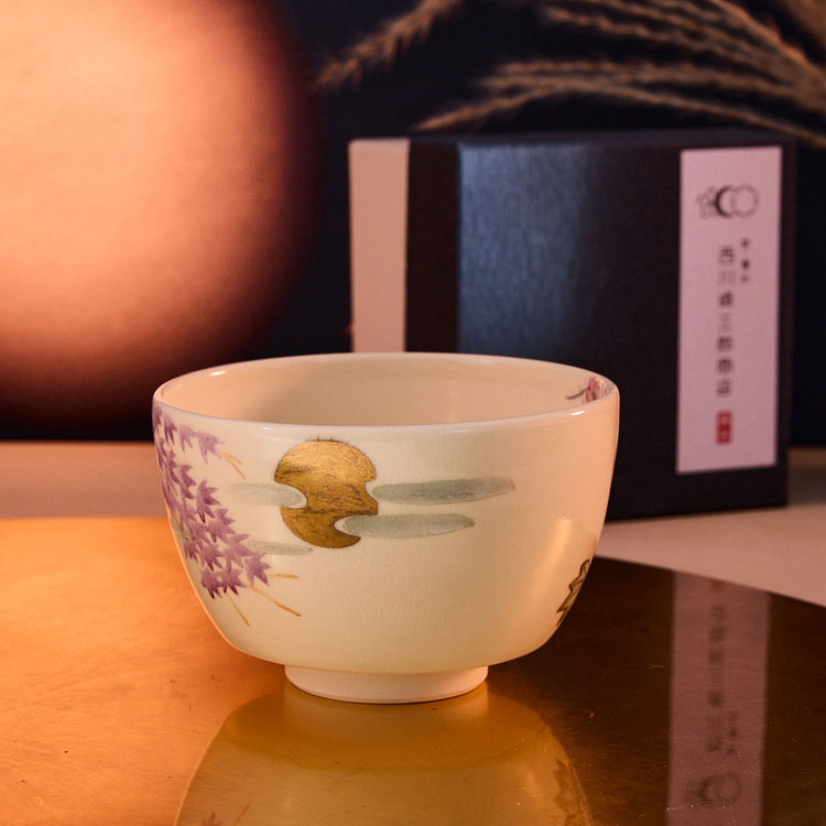 Spring Flowers & Autumn Moon Matcha Bowl 277 g