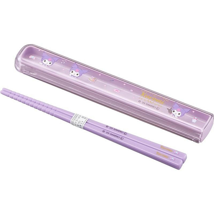 OSK Kuromi Pull Lid Chopstick Set 1 count
