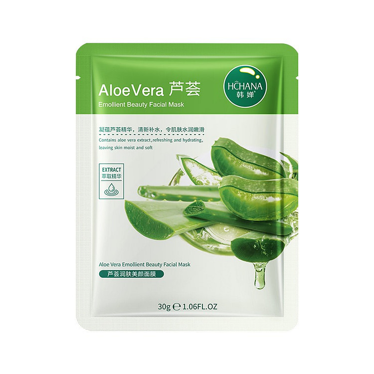 韩婵补水面膜 芦荟面膜 1 盒