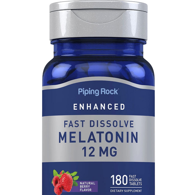 Melatonin Fast Dissolve, 12 mg, 180 Fast Dissolve 1 bottle