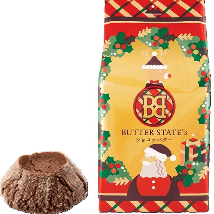 【日本直邮】东京爆款零食BUTTER STATES  数量限定 圣诞节限定 新款巧克力黄油 黄油饼干 3个装