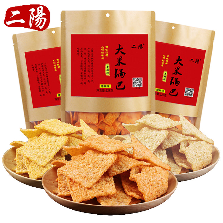 五香麻辣爆辣锅巴128g*3包