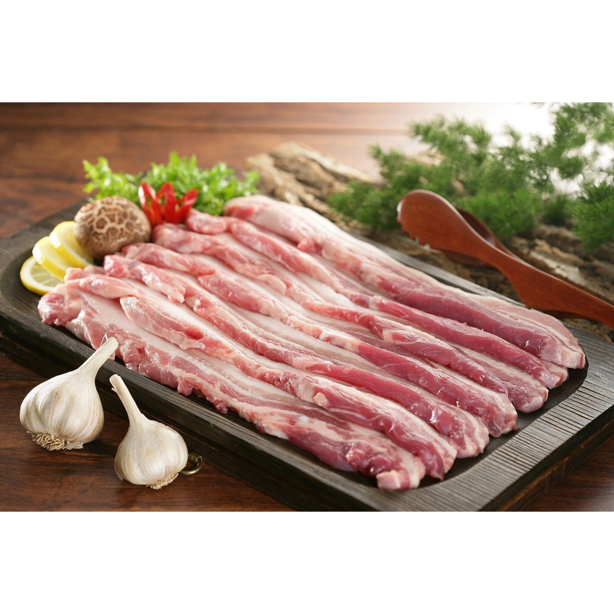 Natural Single Rib Pork Bellies Sliced 3lb Weee!