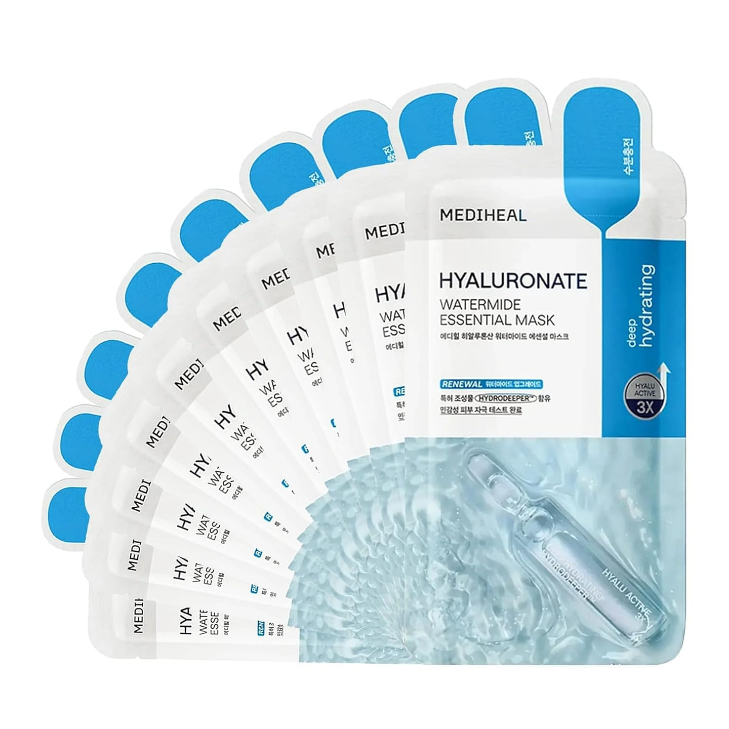 Mediheal Hyaluronate Watermide Essential Face Mask 1 box