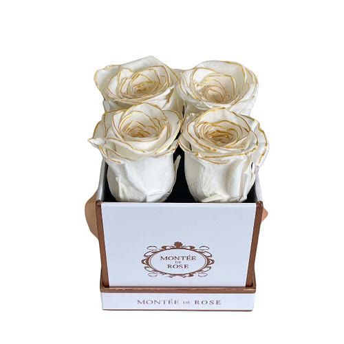 The Gold Pearl in White Square Small 1 each