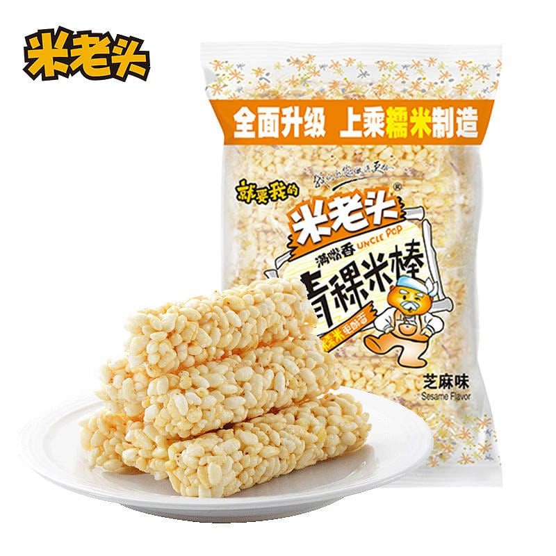 Milaotou highland barley rice stick sesame flavor coarse grain rice crisp 150 g