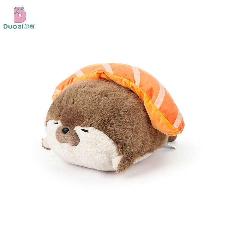 Cartoon Sushi Seal Doll Sea Otter Pendant - Brown