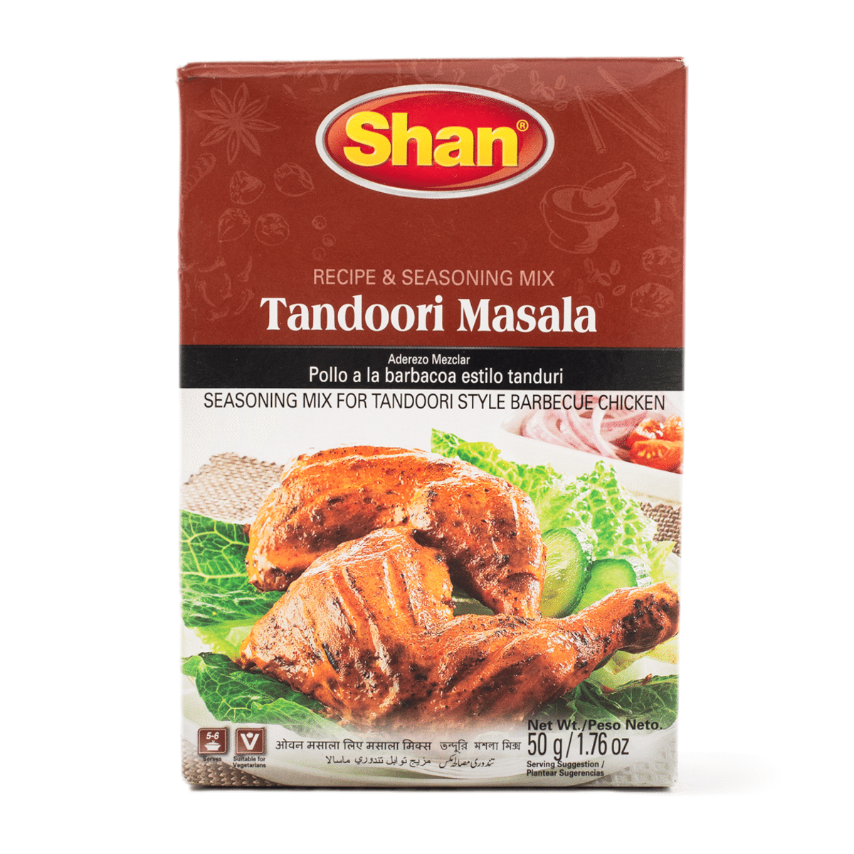 Shan 坦杜里式烧烤鸡肉混合调味料 1.75 盎司
