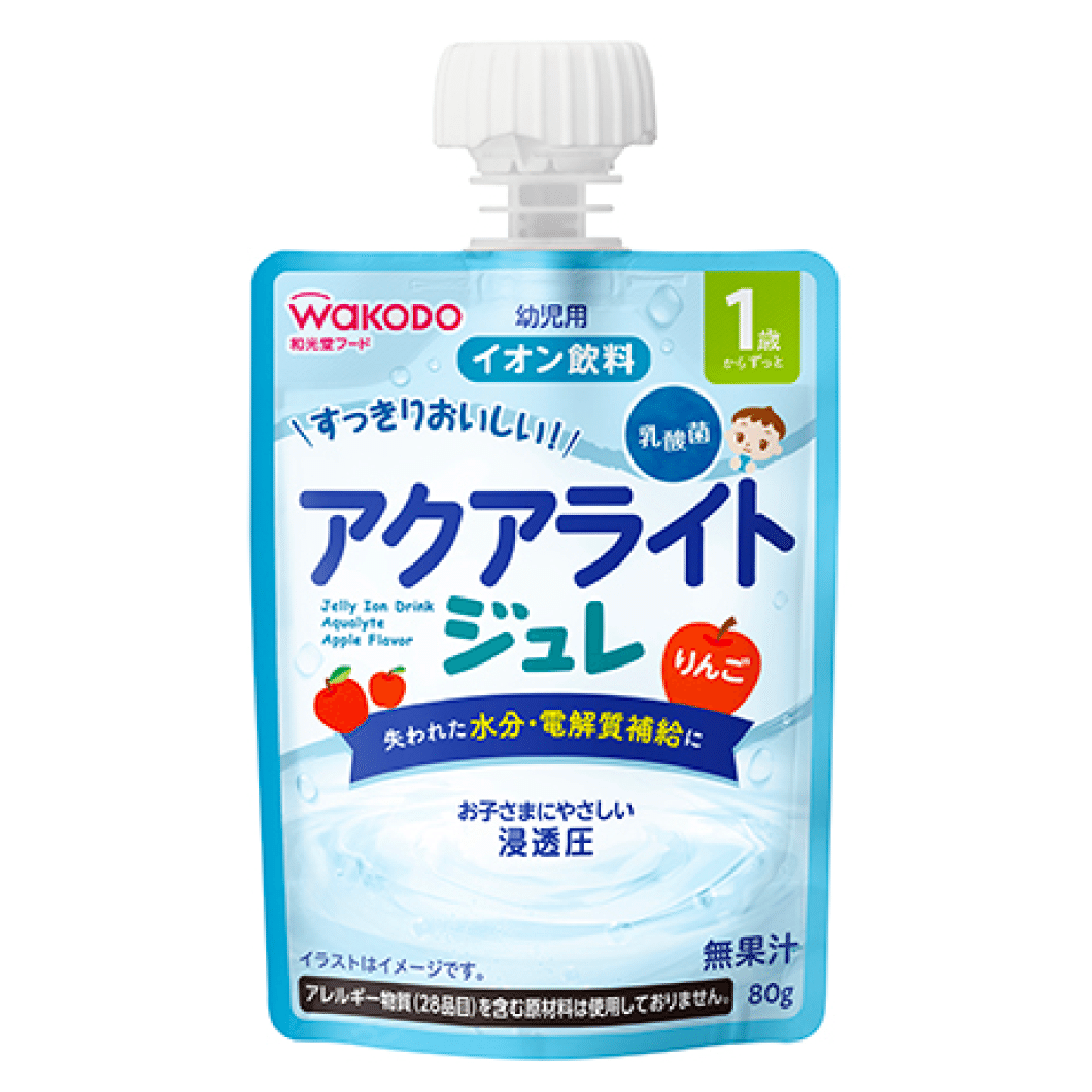 和光堂 1歳からのMYジュレドリンク アクアライト りんご 80g 1 count
