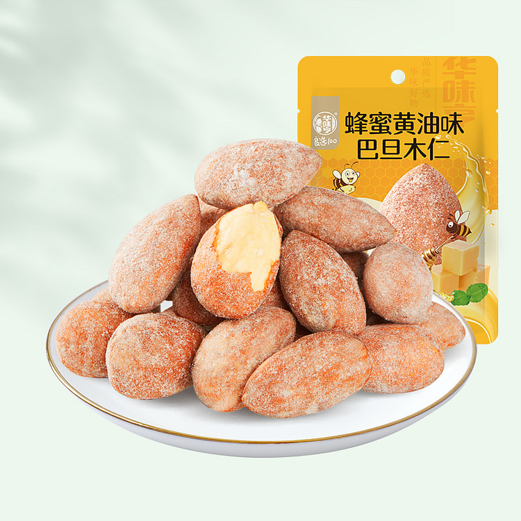 华味亨 蜂蜜味巴旦木健康小吃风味坚果30g*1袋装