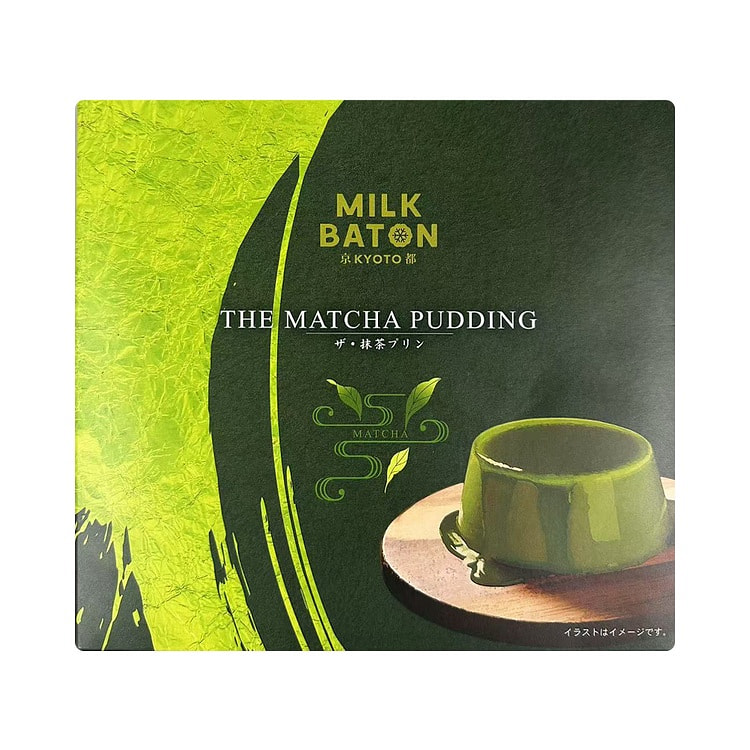 MILK BATON Kyoto Matcha Pudding 4pcs