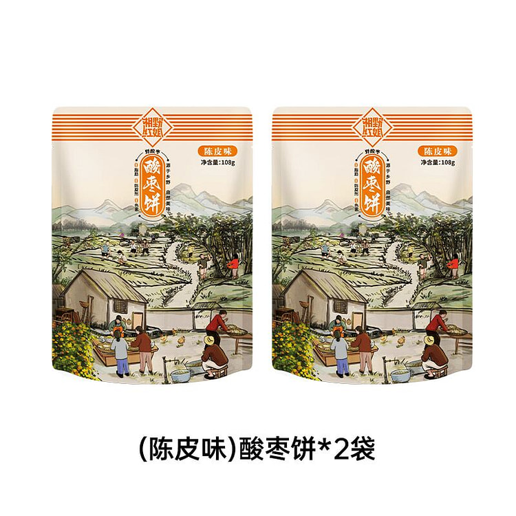 湘野红姐酸枣饼108g*2袋