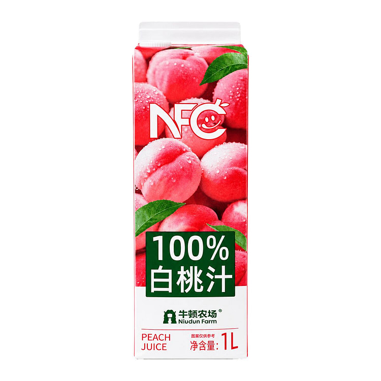 牛顿农场 100%白桃汁 1000 毫升