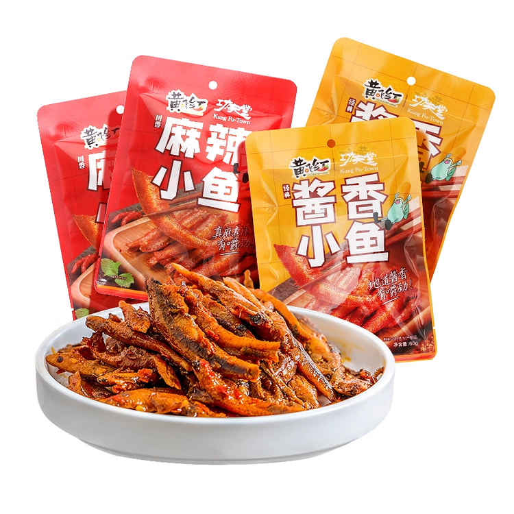 Soy Sauce Spicy Small Fish 60g*4 packs 4 pack