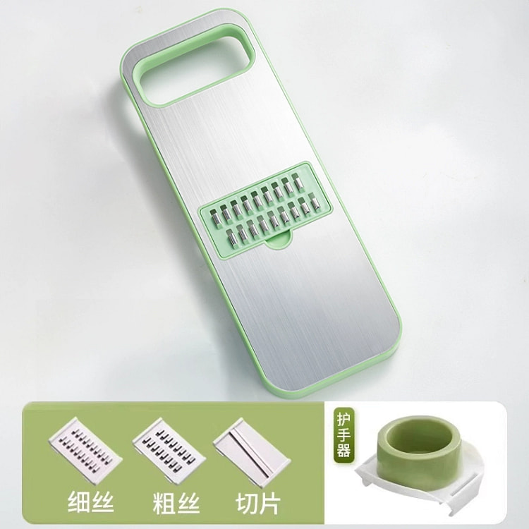 多功能切菜神器切片切丝器【升级全钢面板3刀头*护手器】1套