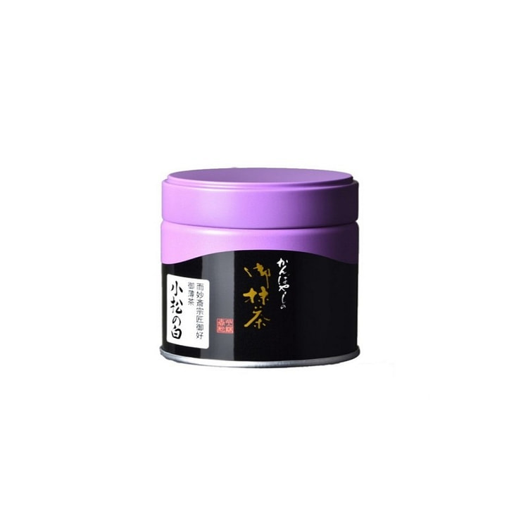 上林春松 罐装抹茶粉 20g 御薄茶 小松の白