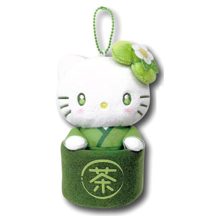 サンリオ 抹茶椀 ハローキティぬいぐるみチャーム 1 個