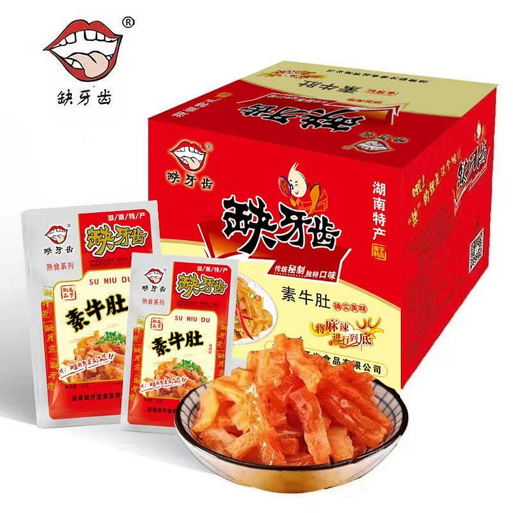 缺牙齿 香辣素毛肚魔芋丝 16g*30包  1整盒