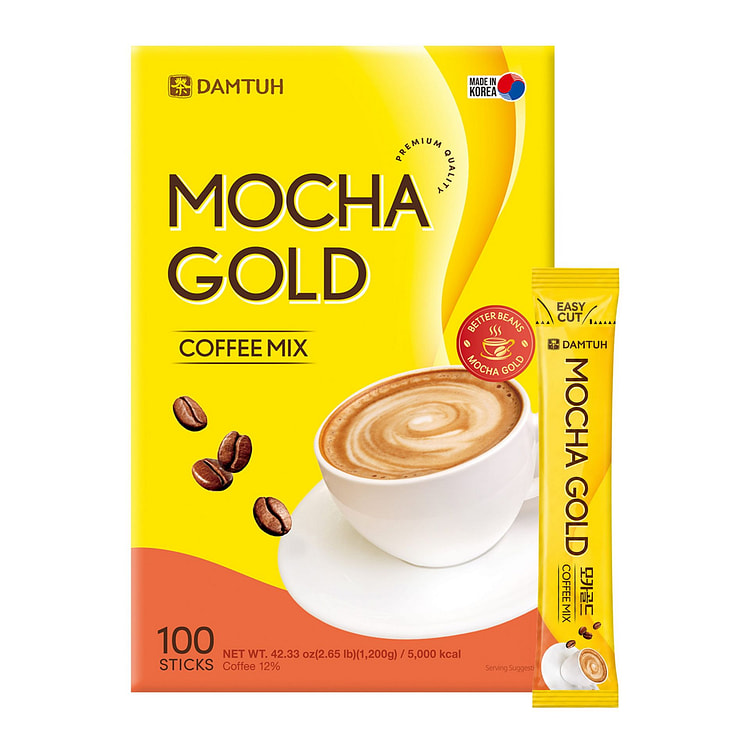 Damtuh Mocha Gold Coffee Mix 100 PCS 12 g