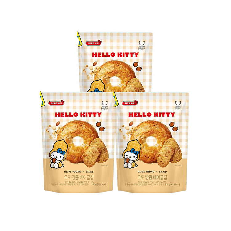 Hello Kitty Udo Peanut Bagel Chips 100g 100 g