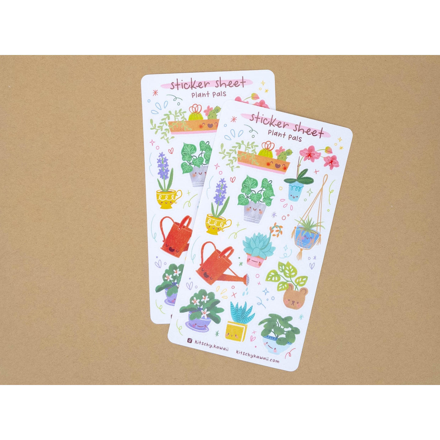 Plant Vinyl Sticker Sheet 1 each