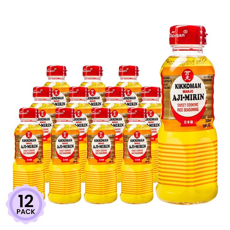 Kikkoman Manjo Aji Mirin Sweet Cooking Rice Seasoning 10 fl.oz*12 pack