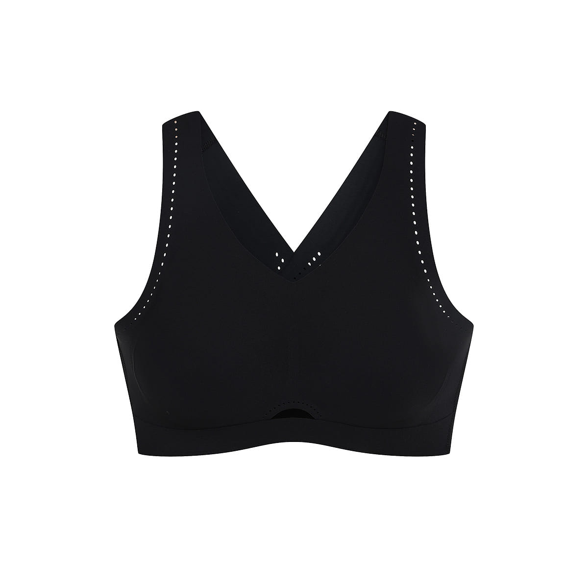 China Direct Mail Ubras Laser Perforated Hollow Beauty Back Medium Strength Back Hook Bra – Black-M 100 g