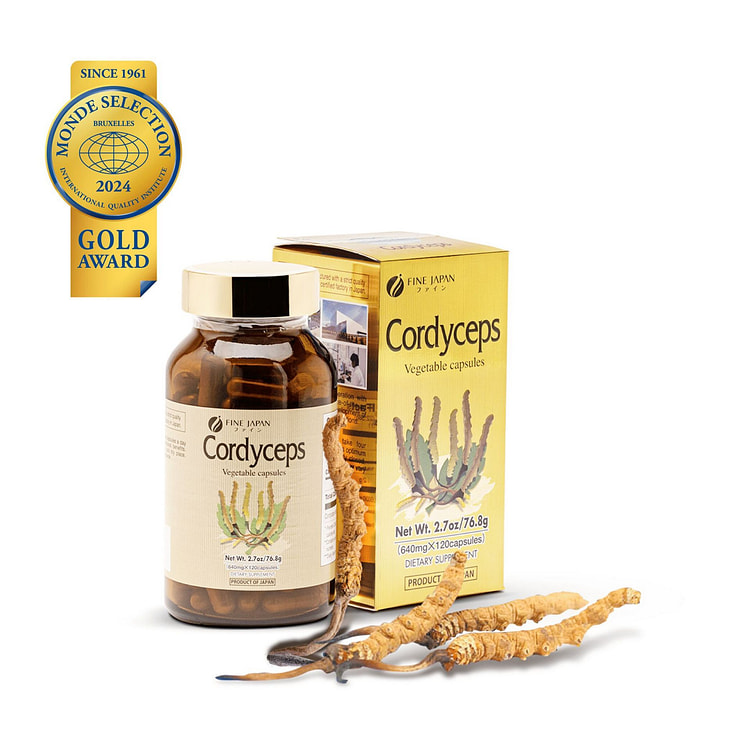 FINE JAPAN Cordyceps Capsules Energy Support