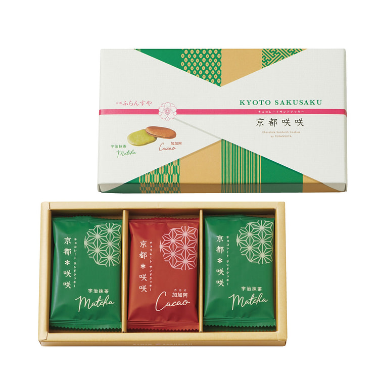 furansuya 抹茶可可 夹心饼干 6枚