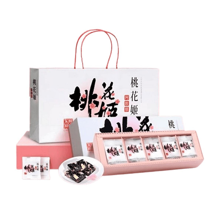 东阿阿胶桃花姬阿胶糕营养品180g 1 瓶