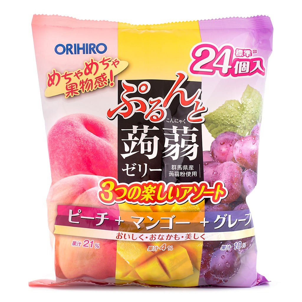 Orihiro 混合水果味蒟蒻果冻 24个 480 克