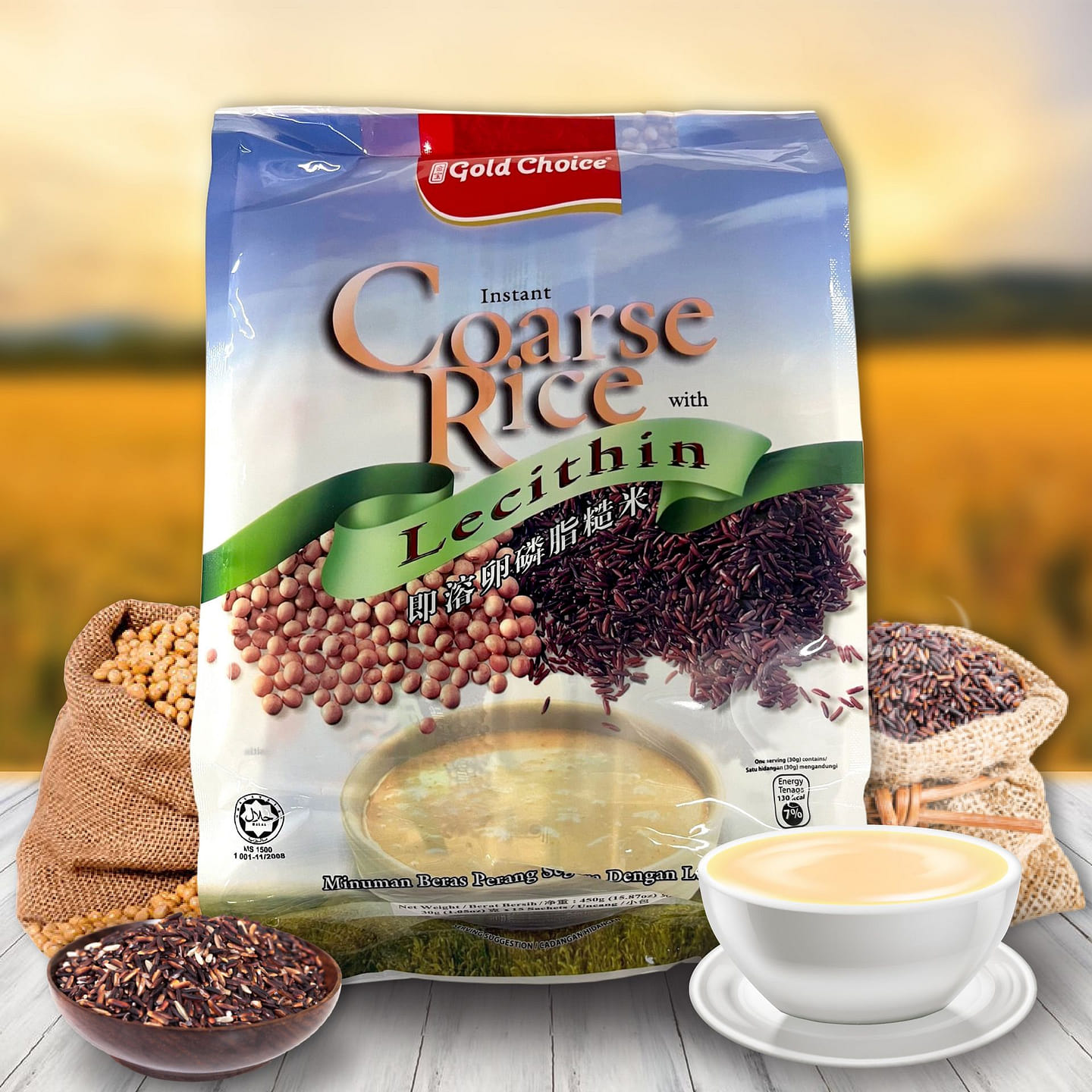 Instant Coarse Rice with Lecithin 15.87 oz