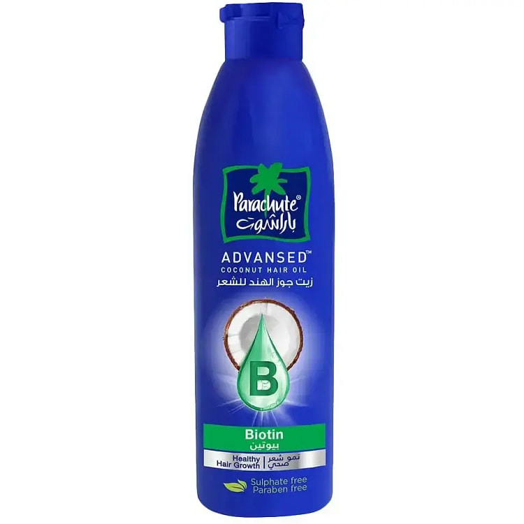 Parachute Advansed Coconut Hair Oil with Biotin, 190 ml bottle
