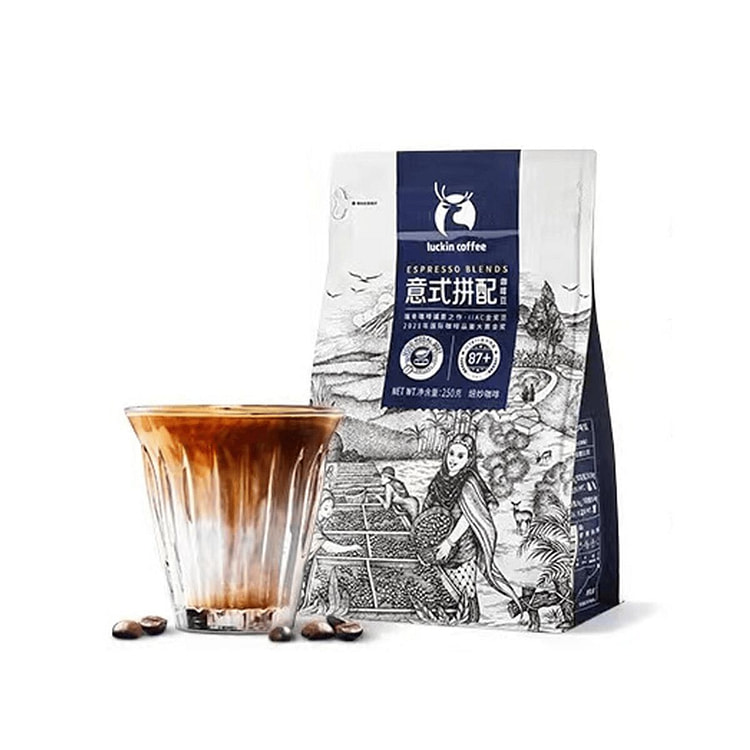 Luckin Coffee Dark Roast Espresso Blend Coffee Bea 250 g