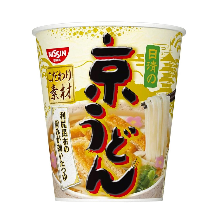 NISSIN NODDLES UDON Cup Soy Sauce Kelp Broth 69g